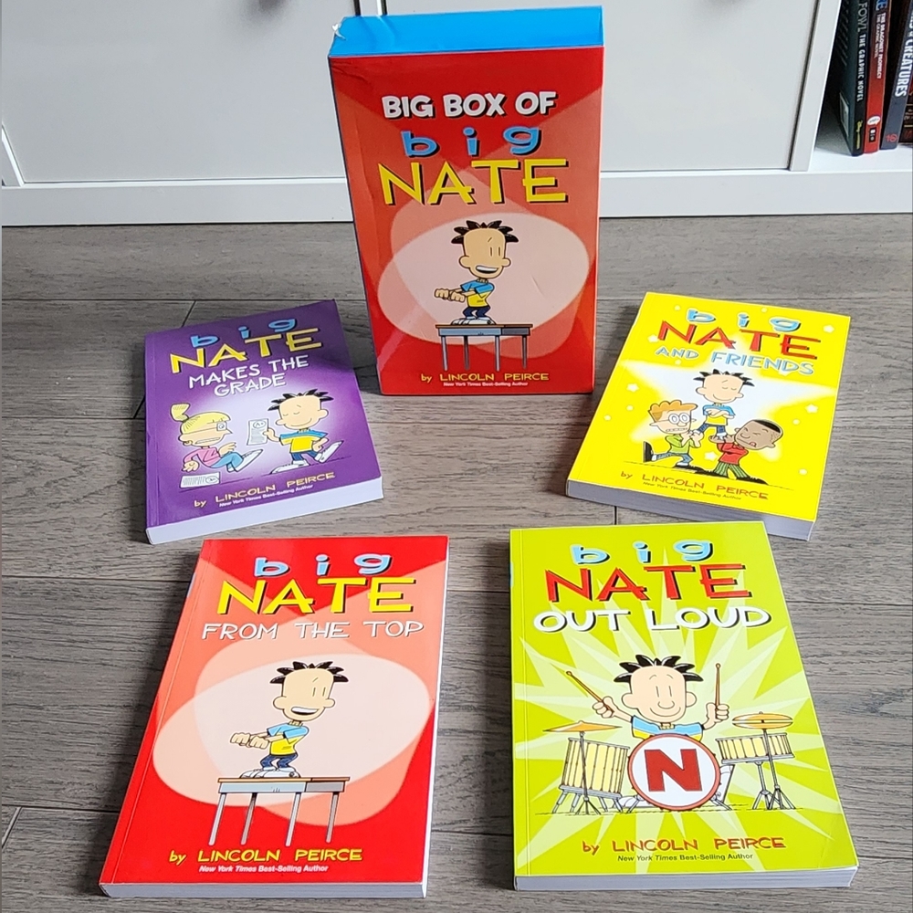 New BIG BOX OF big NATE books by Lincoln Peirce